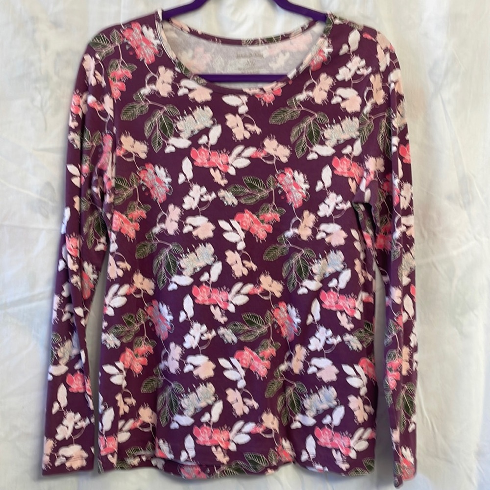 White Stag patterned blouse, size women’s large.